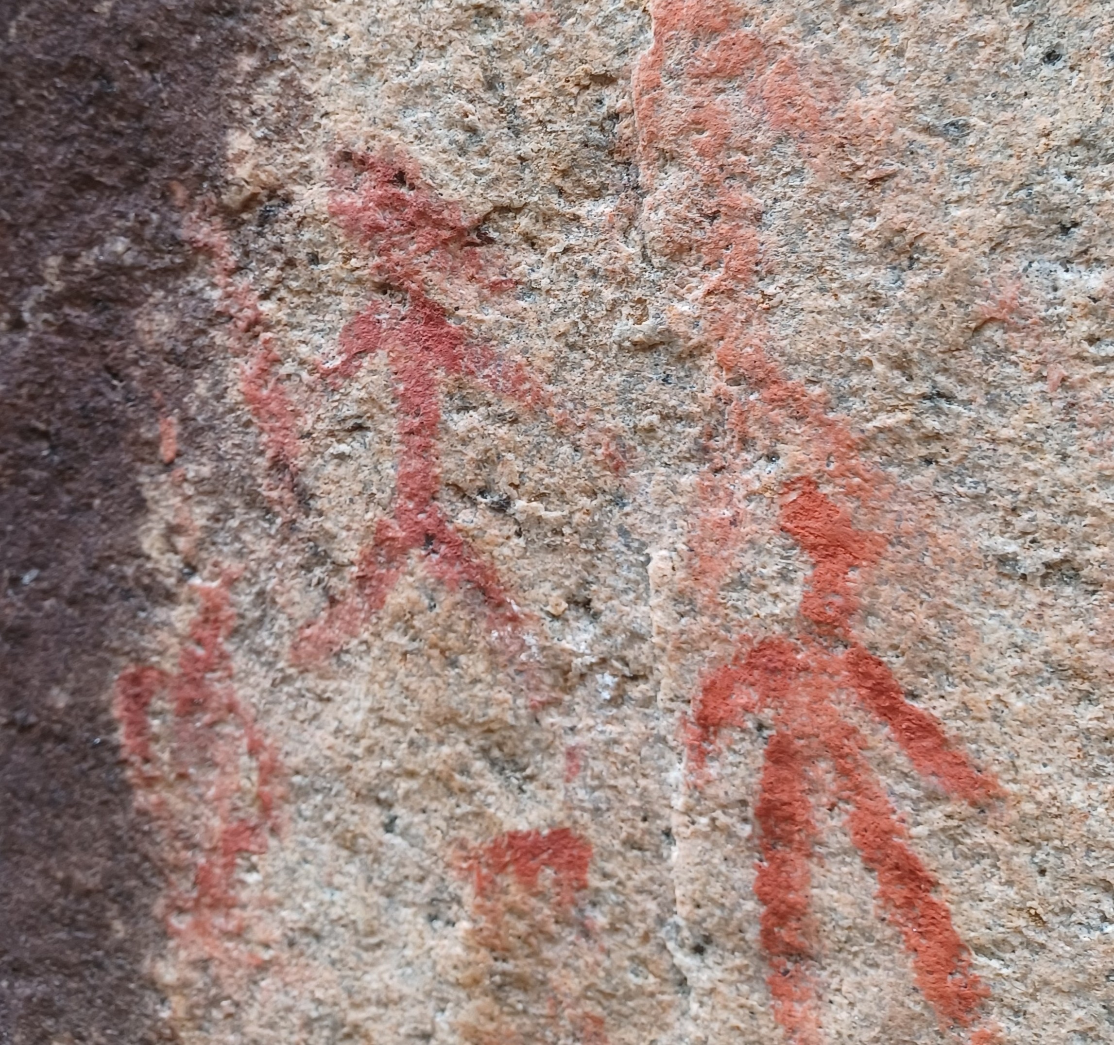 Ljinai and friend leaving cave